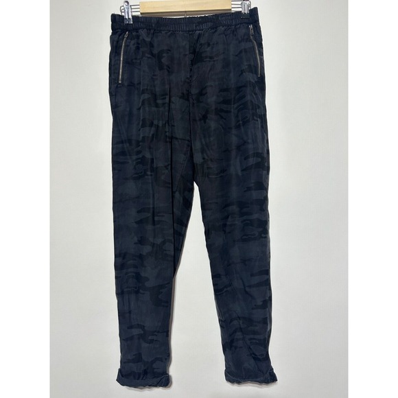 Soft Surroundings Pants - Soft Surroundings Women Size S Black Rila Weekend Camo Ankle Pants 2AV73